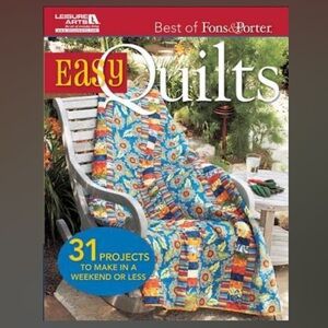 🔥Marianne Fons & Liz Porter “Easy Quilts: Best Of Fons & Porter” Paperback Book